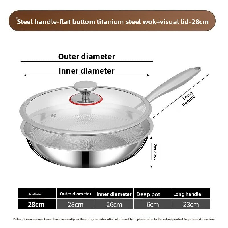 Titanium Hammered Frying Pan