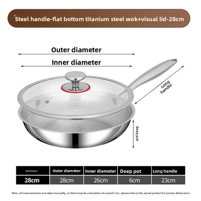 Titanium Hammered Frying Pan