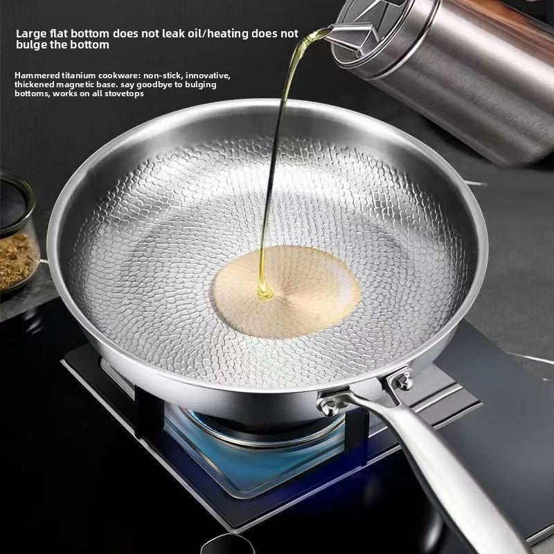 Titanium Hammered Frying Pan