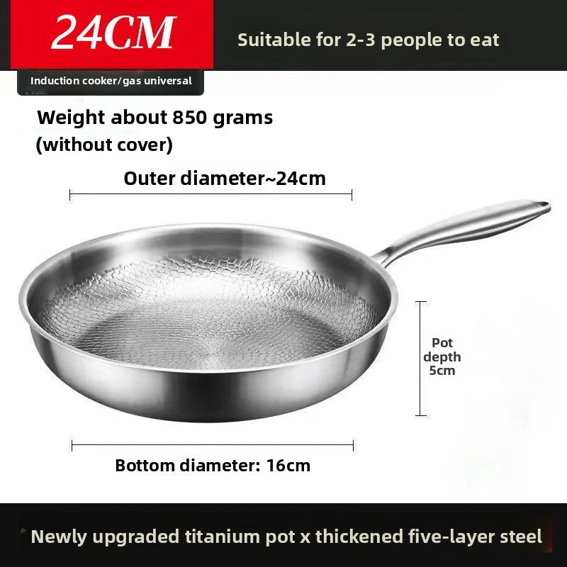 Titanium Hammered Frying Pan