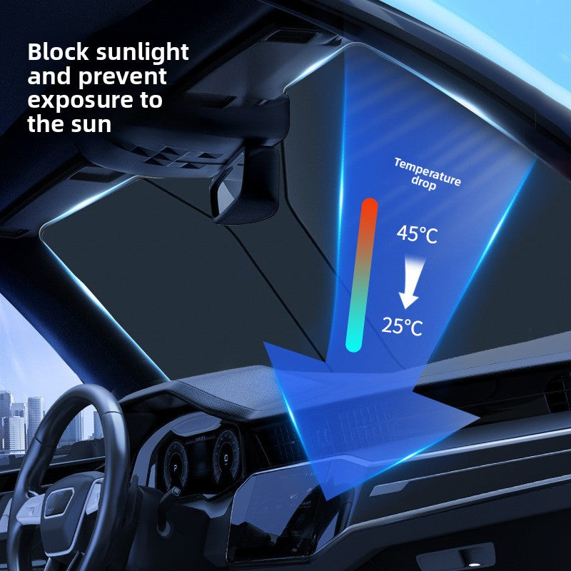 Titanium Silver Car Sunshade