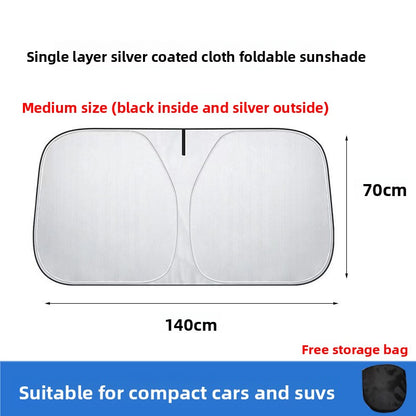 Titanium Silver Car Sunshade