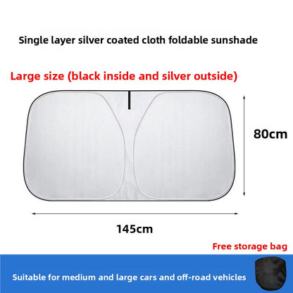 Titanium Silver Car Sunshade