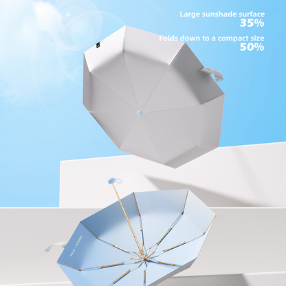 Titanium Silver Sun Protection Umbrella