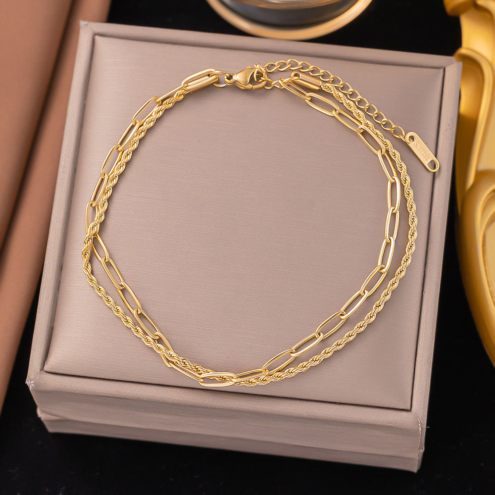 Titanium steel bracelet