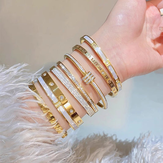 Titanium steel bracelet