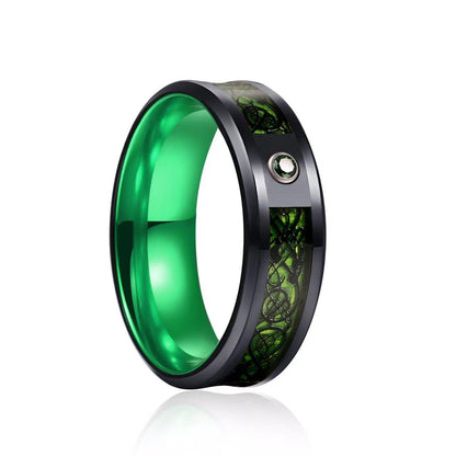 Titanium steel ceramic ring