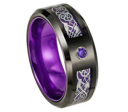 Titanium steel ceramic ring