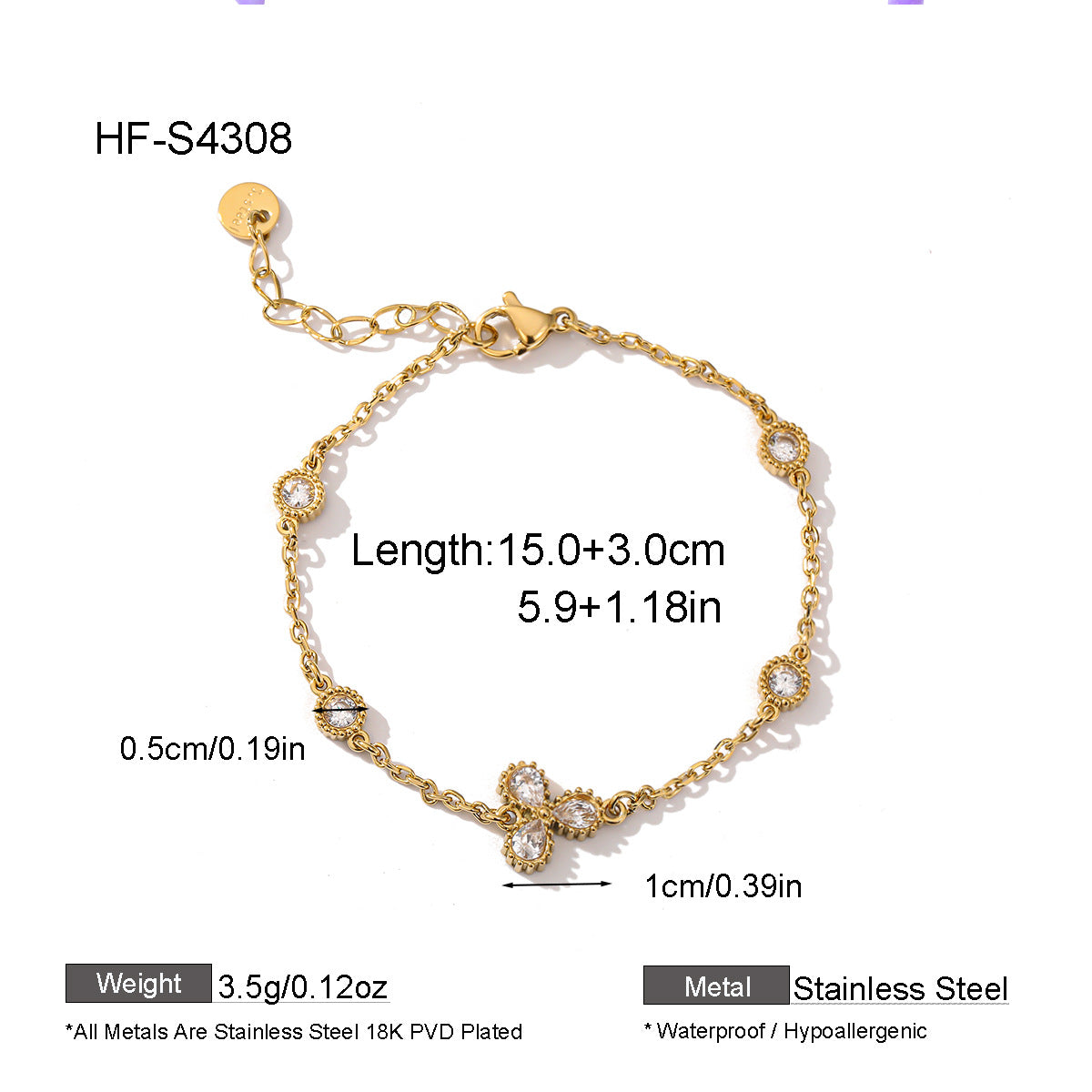 Titanium steel chain bracelet