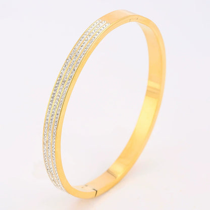 Titanium Steel Diamond Bracelet