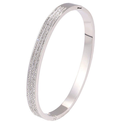 Titanium Steel Diamond Bracelet