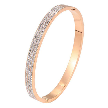Titanium Steel Diamond Bracelet