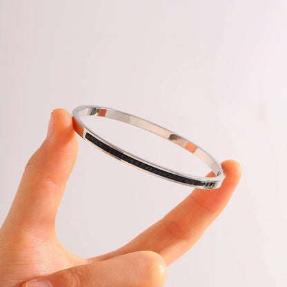 Titanium Steel Diamond Bracelet