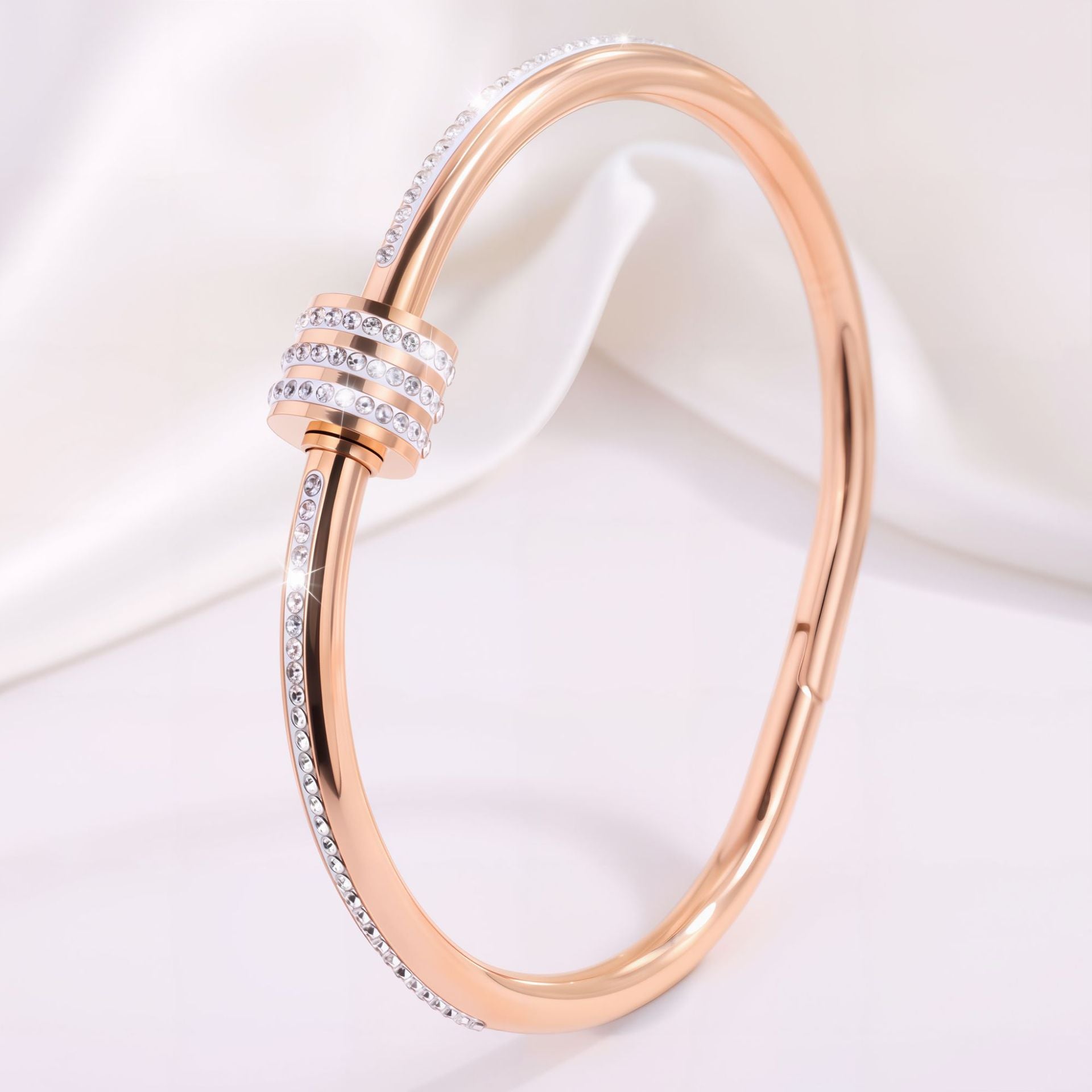 Titanium Steel Diamond Bracelet