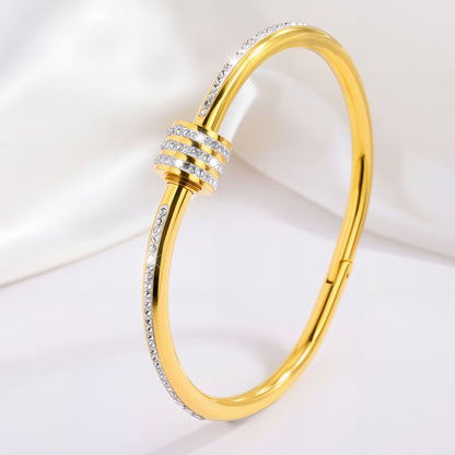 Titanium Steel Diamond Bracelet