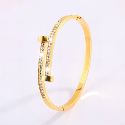 Titanium Steel Diamond Bracelet