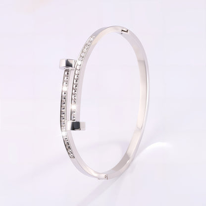 Titanium Steel Diamond Bracelet