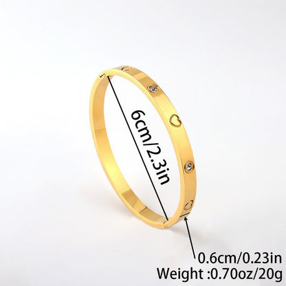Titanium Steel Diamond Bracelet