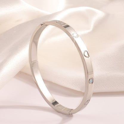 Titanium Steel Diamond Bracelet