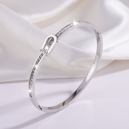 Titanium Steel Diamond Bracelet