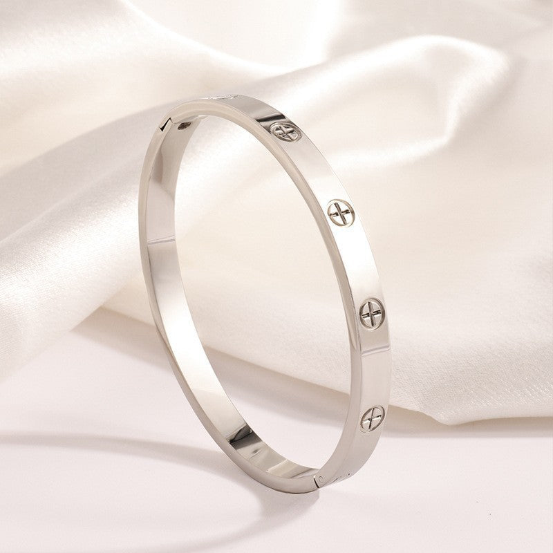 Titanium Steel Diamond Bracelet