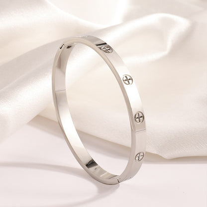 Titanium Steel Diamond Bracelet
