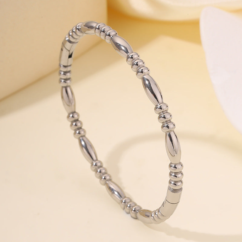 Titanium Steel Diamond Bracelet