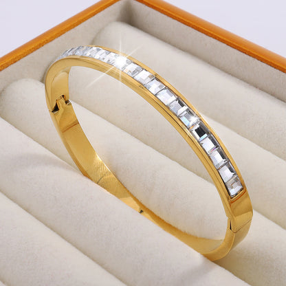 Titanium Steel Diamond Bracelet