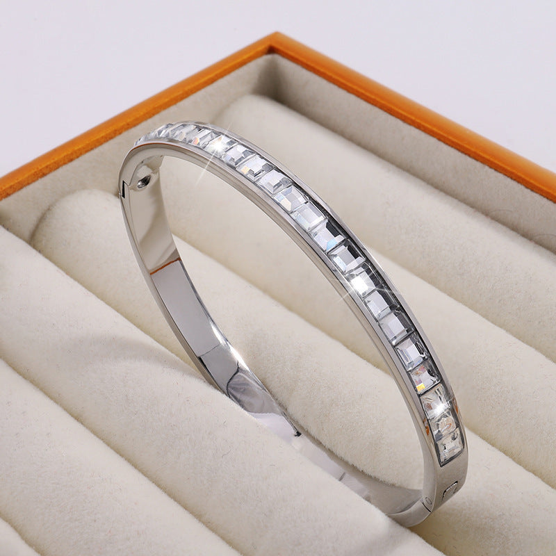 Titanium Steel Diamond Bracelet