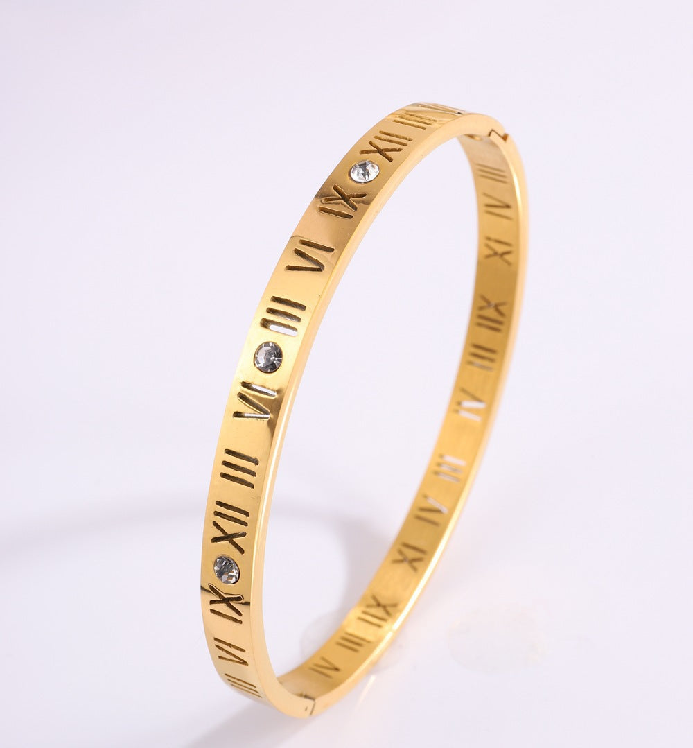 Titanium Steel Diamond Bracelet