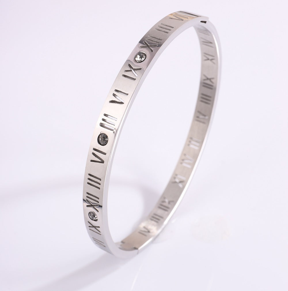 Titanium Steel Diamond Bracelet