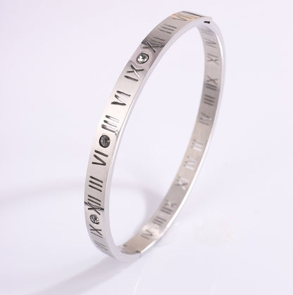 Titanium Steel Diamond Bracelet