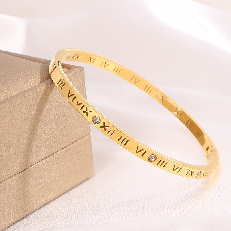 Titanium Steel Diamond Bracelet