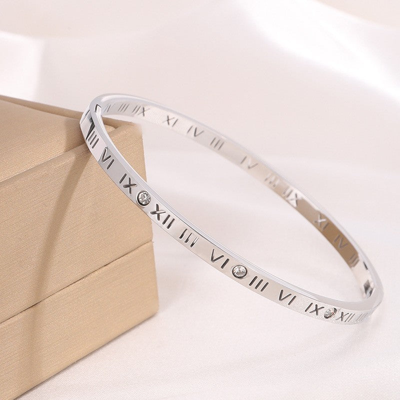 Titanium Steel Diamond Bracelet