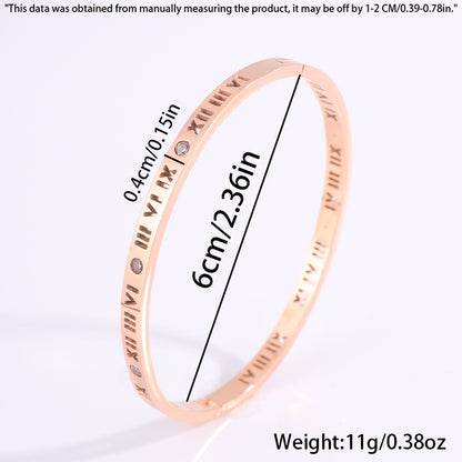Titanium Steel Diamond Bracelet