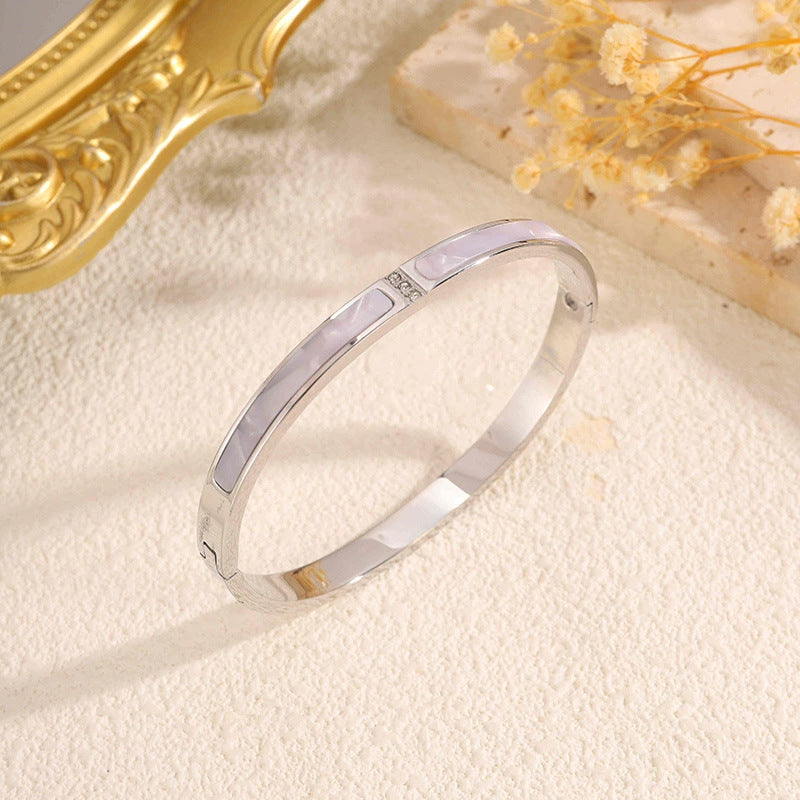 Titanium Steel Diamond Bracelet