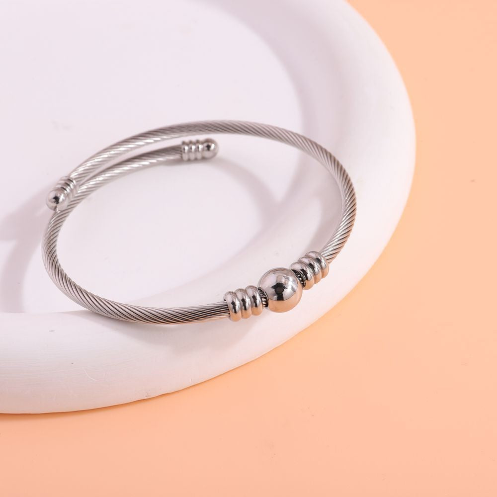 Titanium Steel Diamond Bracelet