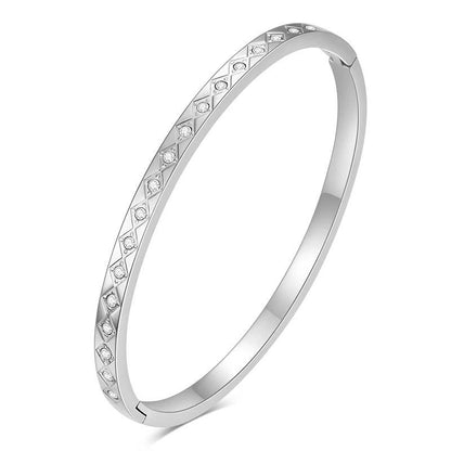Titanium Steel Diamond Bracelet
