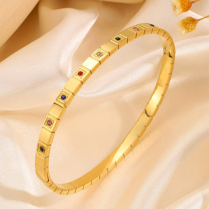 Titanium Steel Diamond Bracelet