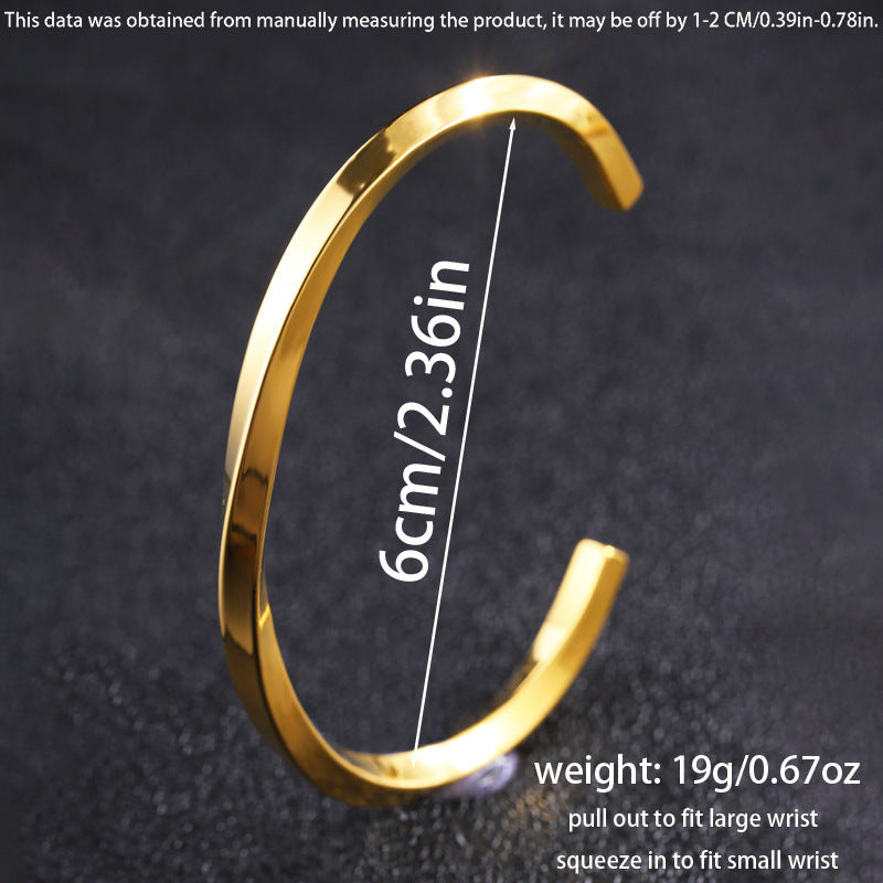 Titanium Steel Diamond Bracelet