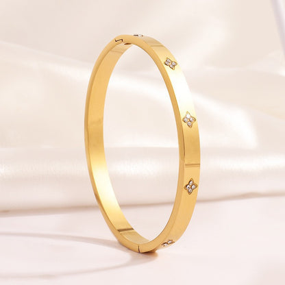 Titanium Steel Diamond Bracelet