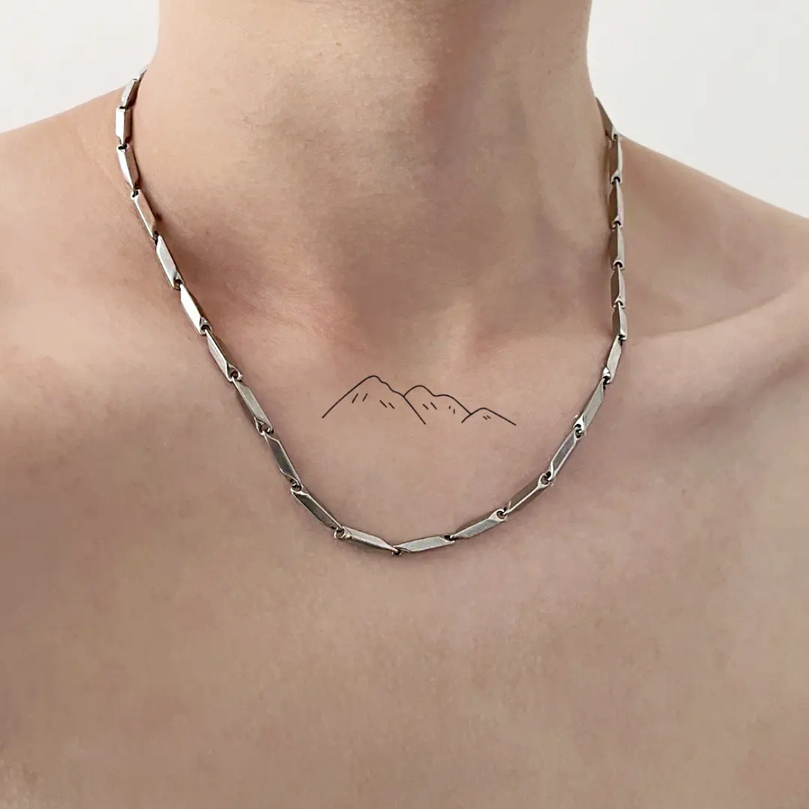 Titanium steel diamond chain melon seed chain necklace men handsome fashion female pendant chain handmade jewelry