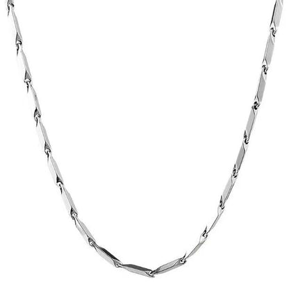 Titanium steel diamond chain melon seed chain necklace men handsome fashion female pendant chain handmade jewelry