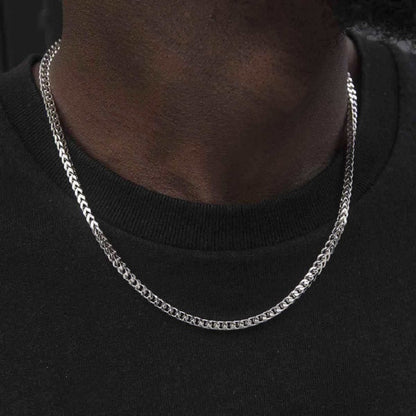 Titanium Steel Geometric Chain Necklace