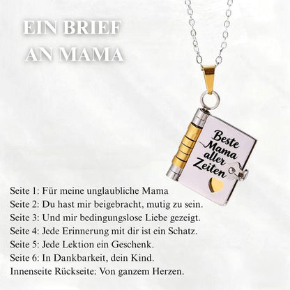 Titanium Steel Love Letter Necklace with Openable Pendant