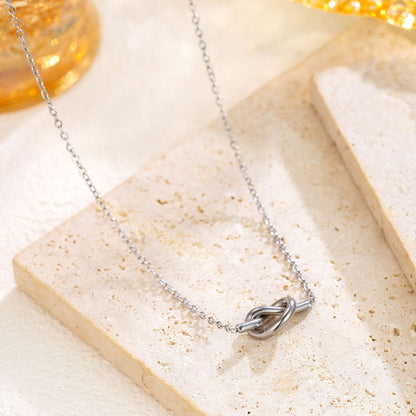 Titanium Steel Necklace Geometric U Shape Pendant