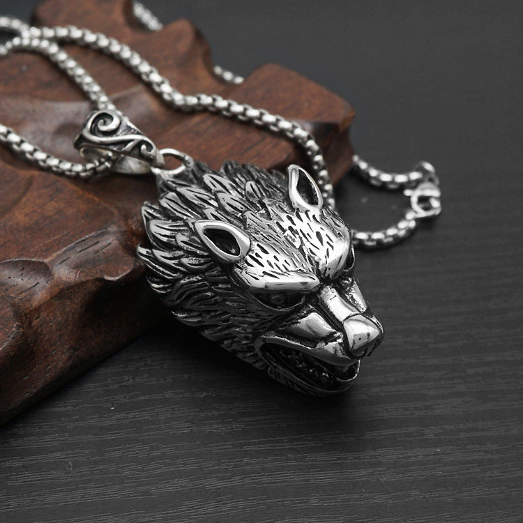 Titanium Steel Necklace with Optional Pearl Chain