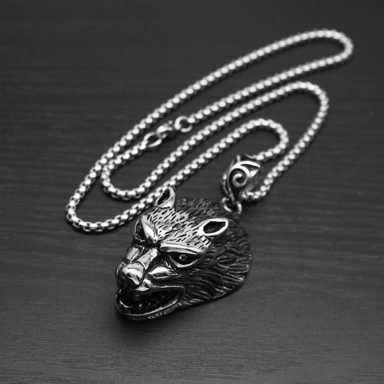Titanium Steel Necklace with Optional Pearl Chain