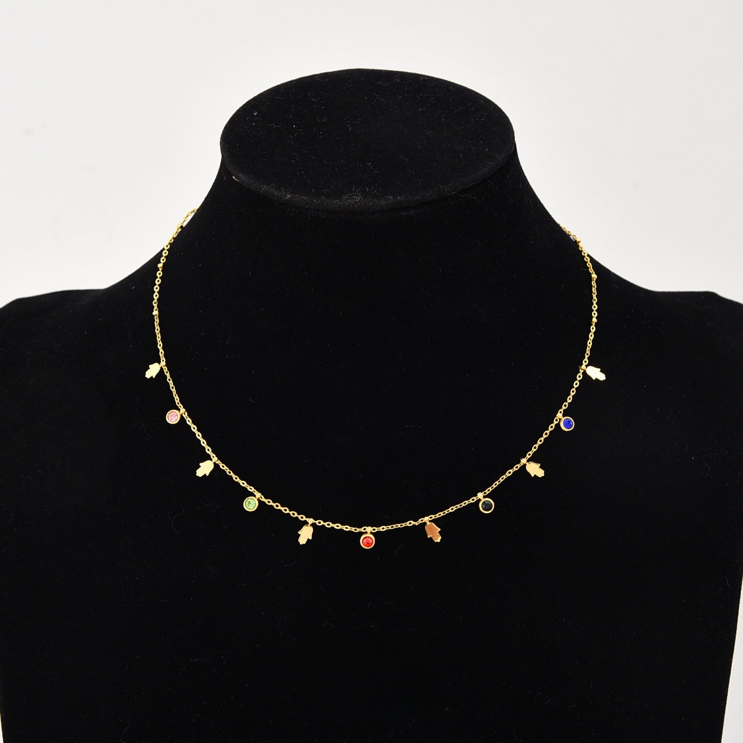 Titanium Steel Pearl Bow Pendant Necklace