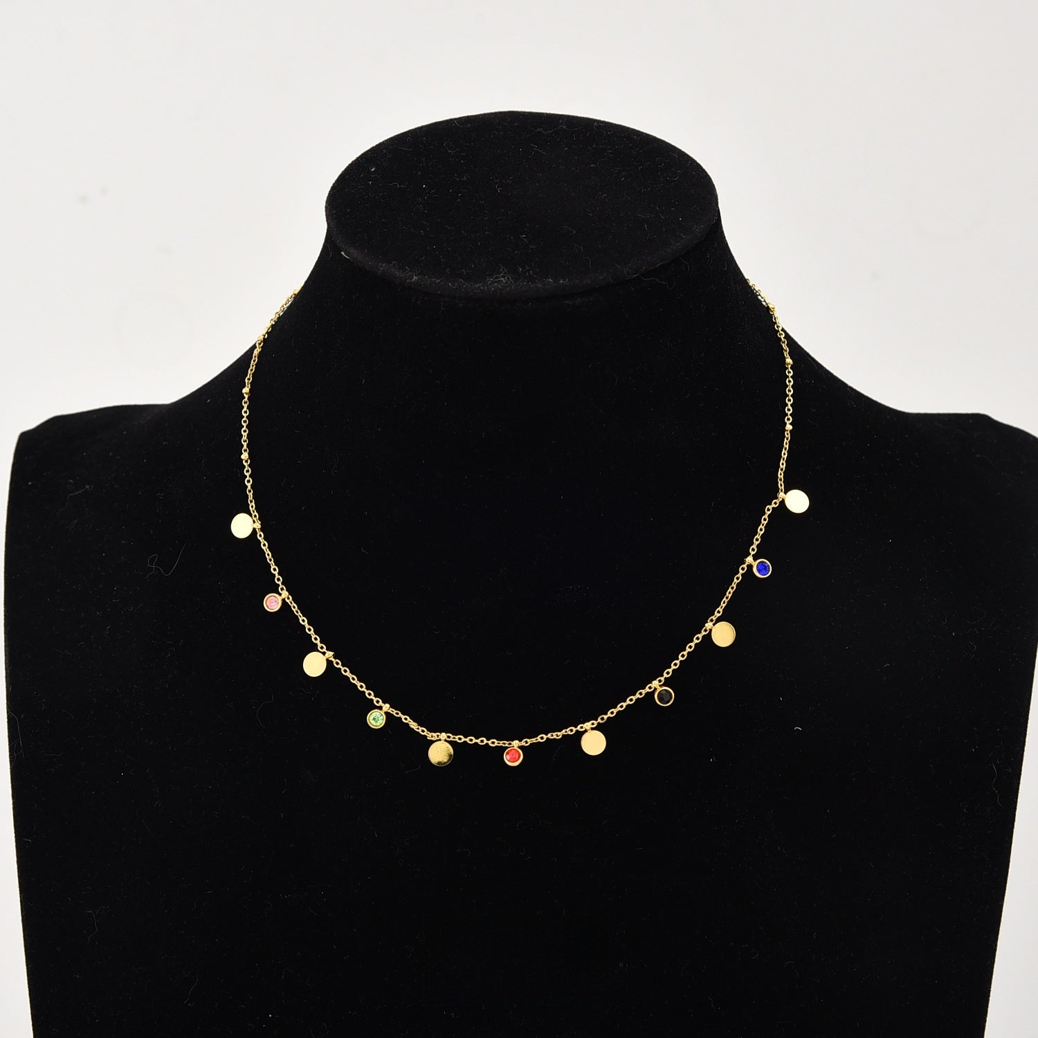 Titanium Steel Pearl Bow Pendant Necklace